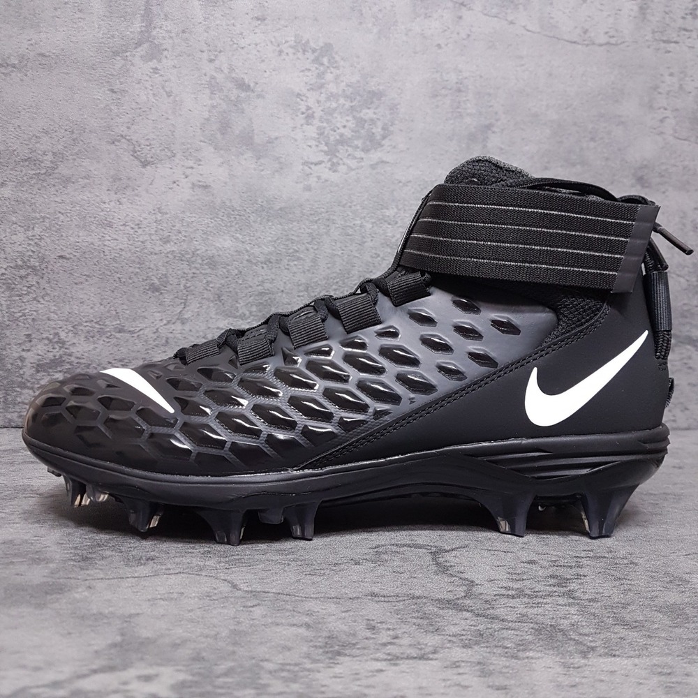 NIKE Force Savage‎ Pro 2 Football Cleats Mens Size 11 Black Anthracite Lineman